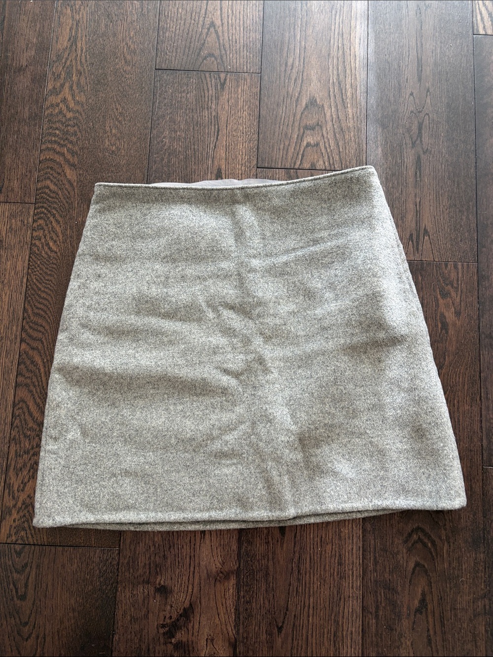 Club Monaco Light Gray Wool-Blend Mini Skirt